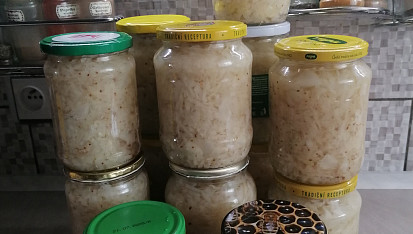 Zelí ve sladkokyselém nálevu sterilované
