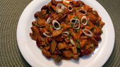 Fazolový stroganoff se žampiony a cuketou