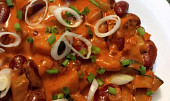 Fazolový stroganoff se žampiony a cuketou