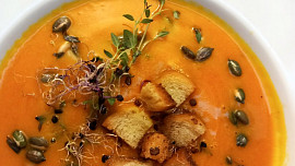 Hokaido krémová polévka s kokosovým mlékem