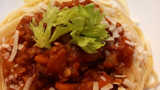 Boloňská čočková omáčka