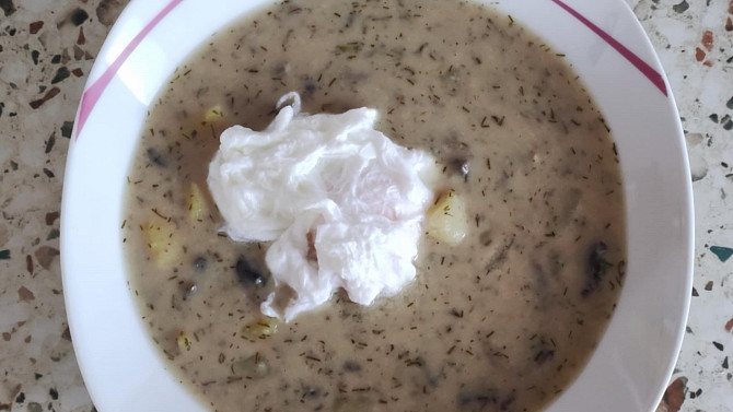 Kulajda se žampiony a ztraceným vejcem, Kulajda se ztraceným vejcem ;) (dnes se trošku nepovedlo) :(