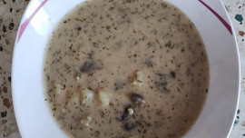 Kulajda se žampiony a ztraceným vejcem