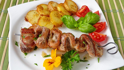 Vepřová jehla se slaninou