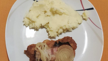 Vepřový řízek naruby