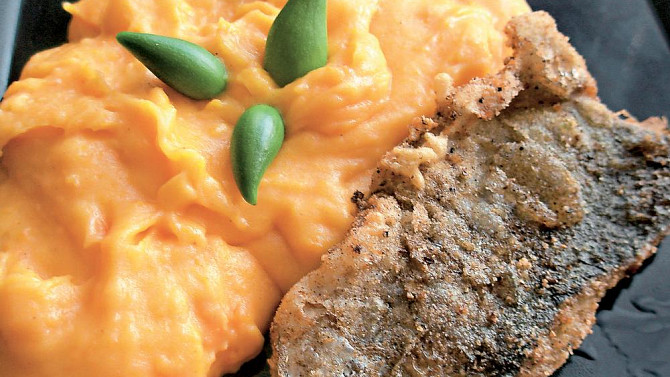 Bramborová kaše s mrkví Bramborová kaše s mrkví