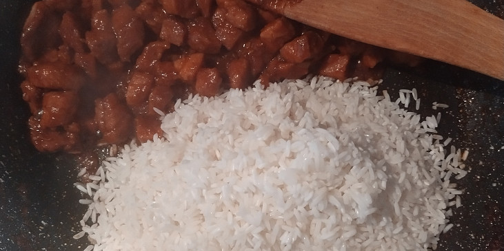 Rizoto s vepřovým masem - rychlovka