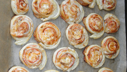 Slané šneky z listového těsta