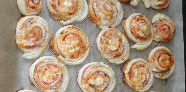 Slané šneky z listového těsta