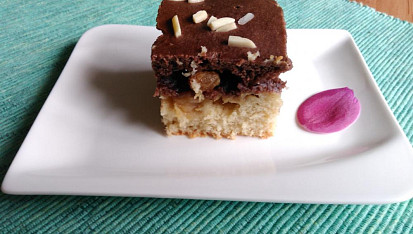 Strakatý řez s jablky