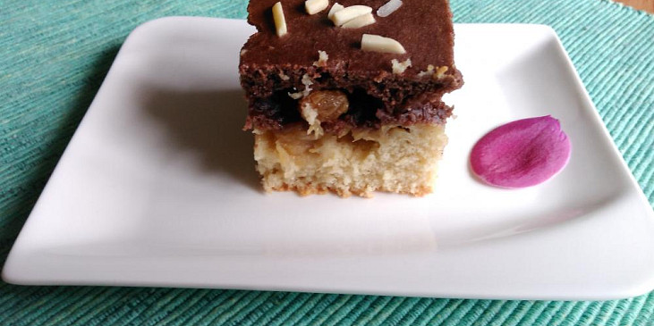 Strakatý řez s jablky