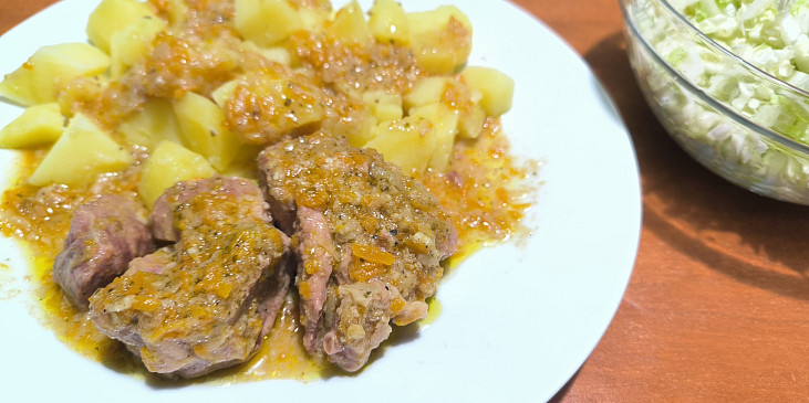 Vepřové plátky s česnekem a majoránkou