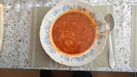 Dršťková polévka z předvařených drštěk