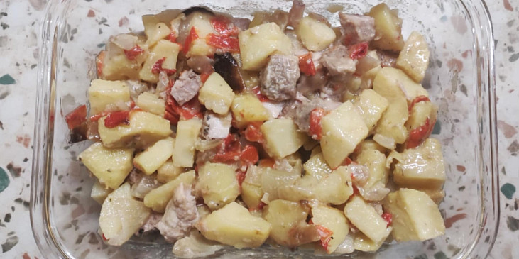 Krkovice na zeleninovém lůžku