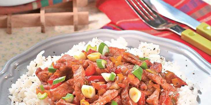 Ostrá masová směs s rýží