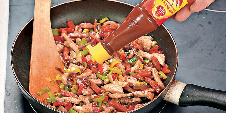 Ostrá masová směs s rýží