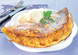 Palačinky s dušenými jablky