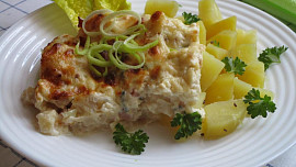 Zapečený květák s nivou Zapečený květák s nivou