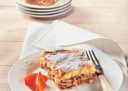 Jablkovo-pudinkový koláč