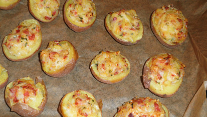 Plněné zapečené brambory, Plněné zapečené brambory