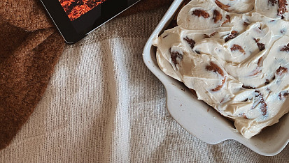 Podzimní skořicové rolky s krémem