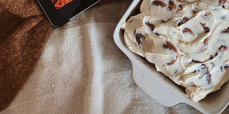 Podzimní skořicové rolky s krémem