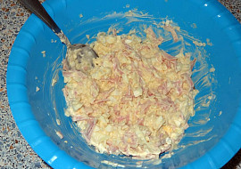 Sýrová pomazánka se šunkou a vejcem