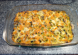 Zapečené gnocchi s kuřecím masem a špenátem