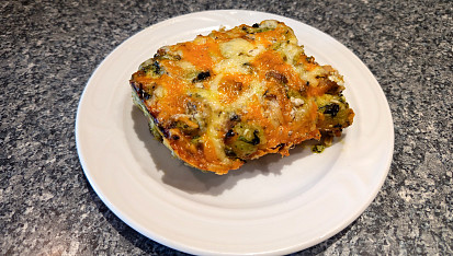 Zapečené gnocchi s kuřecím masem a špenátem