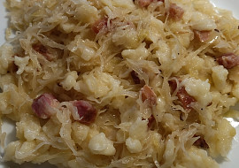 Halušky s kysaným zelím