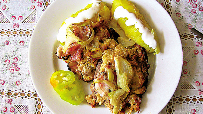 Kančí řízky v hořčici