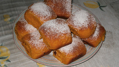 Plněné dýňové buchty