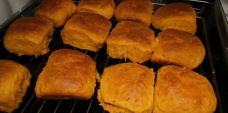 Plněné dýňové buchty