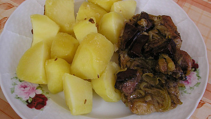 Vepřová krkovička s játry, Vepřová krkovička s játry