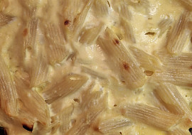 Zapékané těstoviny s tvarohem