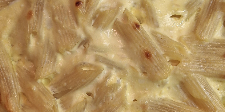 Zapékané těstoviny s tvarohem