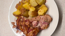 Vepřové plátky pečené s marinádou