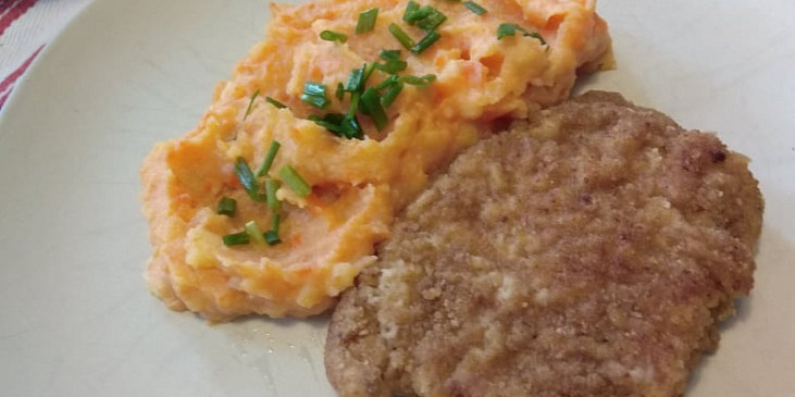 Bramborová kaše s mrkví