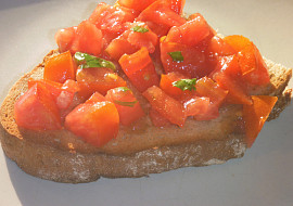 Bruschetta - jednoduchá snídaně