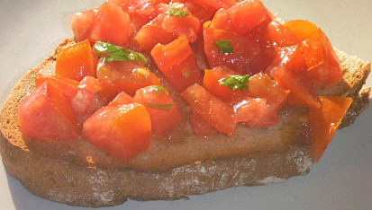 Bruschetta - jednoduchá snídaně