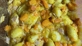 Gnocchi zapečené s dýní hokaido a parmazánem