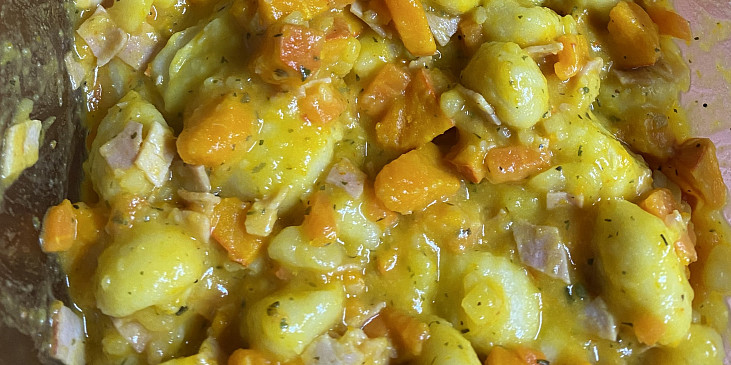 Gnocchi zapečené s dýní hokaido a parmazánem