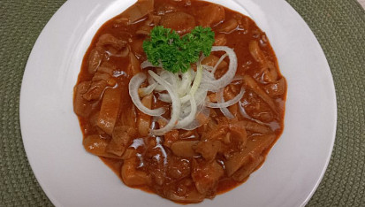 Gulášek z hlívy ústřičné