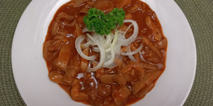 Gulášek z hlívy ústřičné