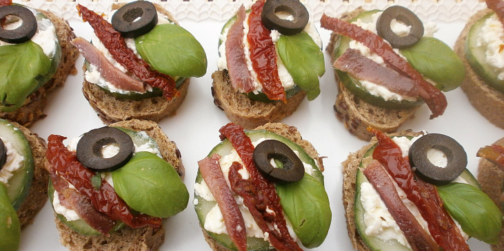 Jednohubky na italský způsob