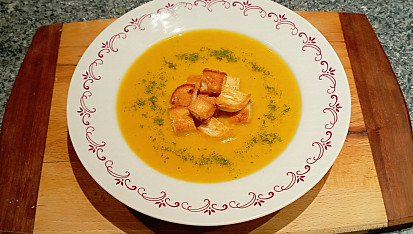 Krémová polévka z pečené zeleniny