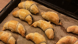 Rohlíčky ze šlehačkového těsta