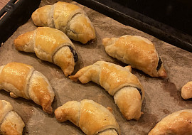 Rohlíčky ze šlehačkového těsta