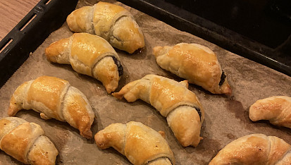 Rohlíčky ze šlehačkového těsta