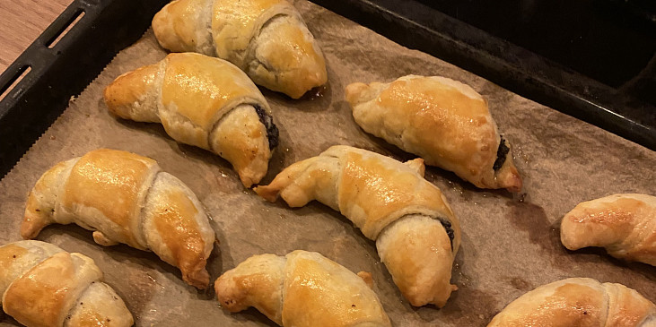 Rohlíčky ze šlehačkového těsta